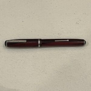 Vtg ESTERBROOK FOUNTAIN PEN Red Stripe, 5", 9128 Nib, Made In USA As Is Untested